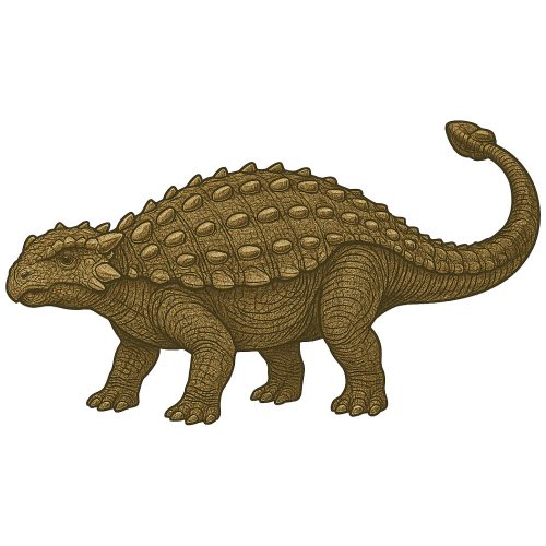 Ankylosaurus kristálymatrica