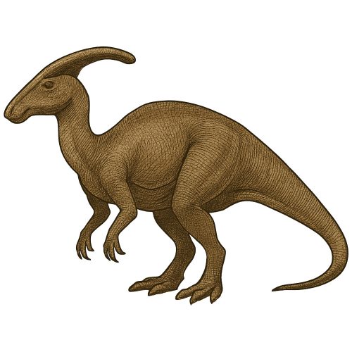 Parasaurolophus kristálymatrica