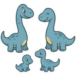 Brachiosaurus család kristálymatrica