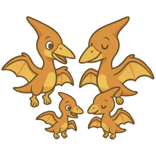 Pteranodon család kristálymatrica