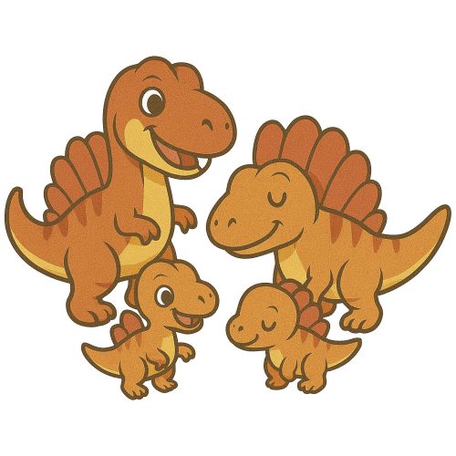 Spinosaurus család kristálymatrica