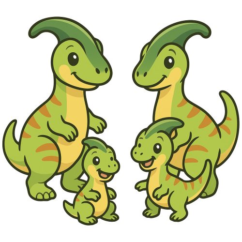 Parasaurolophus család kristálymatrica