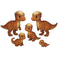 Pachycephalosaurus család kristálymatrica