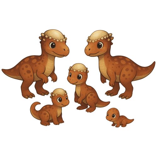 Pachycephalosaurus család kristálymatrica