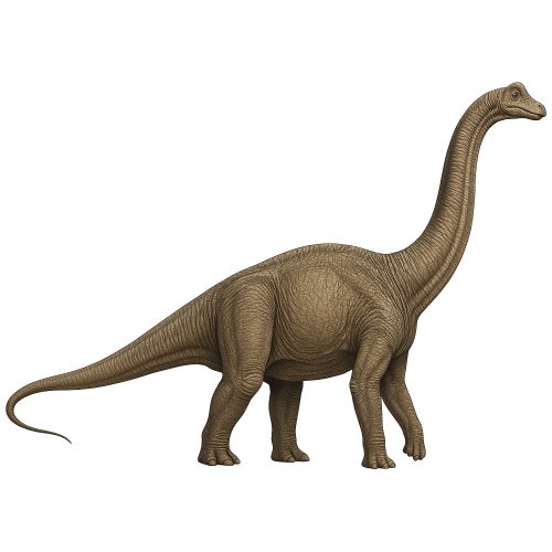 Brachiosaurus real kristálymatrica