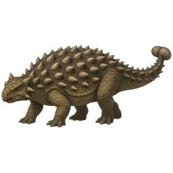 Ankylosaurus real kristálymatrica