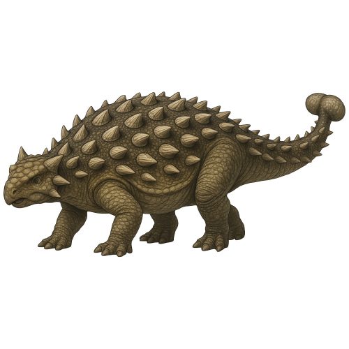 Ankylosaurus real kristálymatrica
