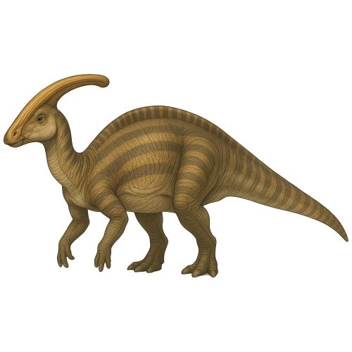 Parasaurolophus real kristálymatrica
