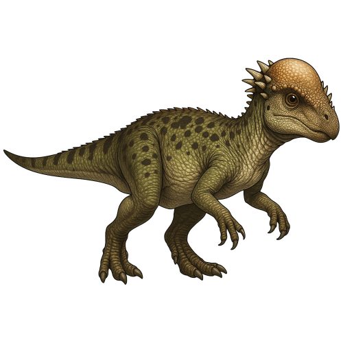 Pachycephalosaurus real kristálymatrica