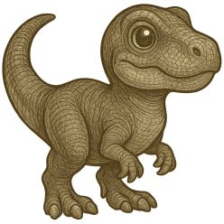 T-Rex kölyök kristálymatrica