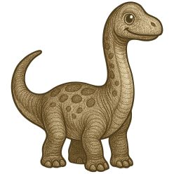 Brachiosaurus kölyök kristálymatrica