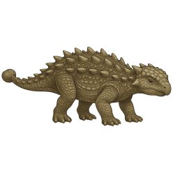 Ankylosaurus kölyök kristálymatrica
