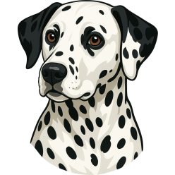 Dalmata fej kristálymatrica