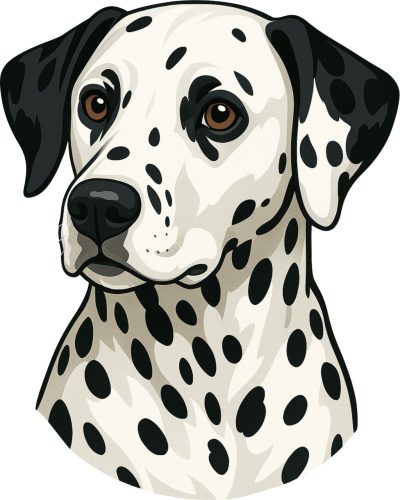 Dalmata fej kristálymatrica