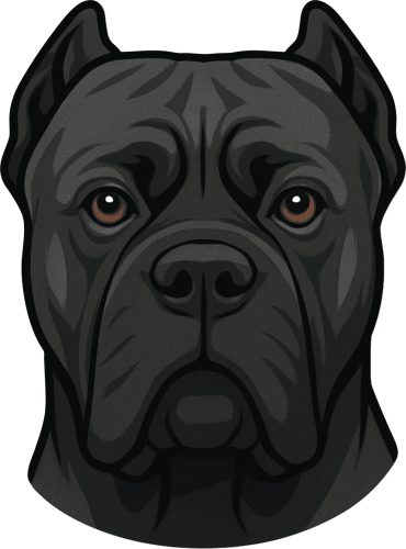 Cane corso fej kristálymatrica