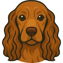 Cocker spániel fej kristálymatrica