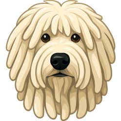Komondor fej kristálymatrica